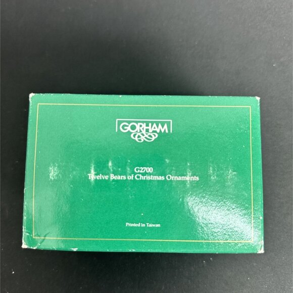 Vintage Gorham Christmas Traditions Twelve Bears Of Christmas Ornaments Set - Picture 4 of 6